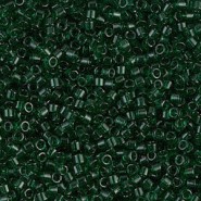 Miyuki Delica Perlen 11/0 - Transparent dark emerald DB-713